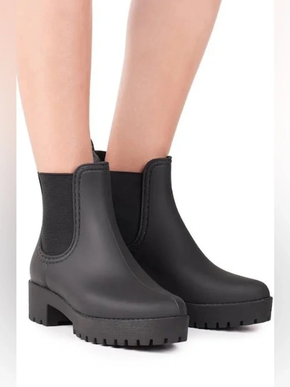Jeffrey Campbell Cloudy Waterproof Chelsea Rain Boot  Women Size 8.0